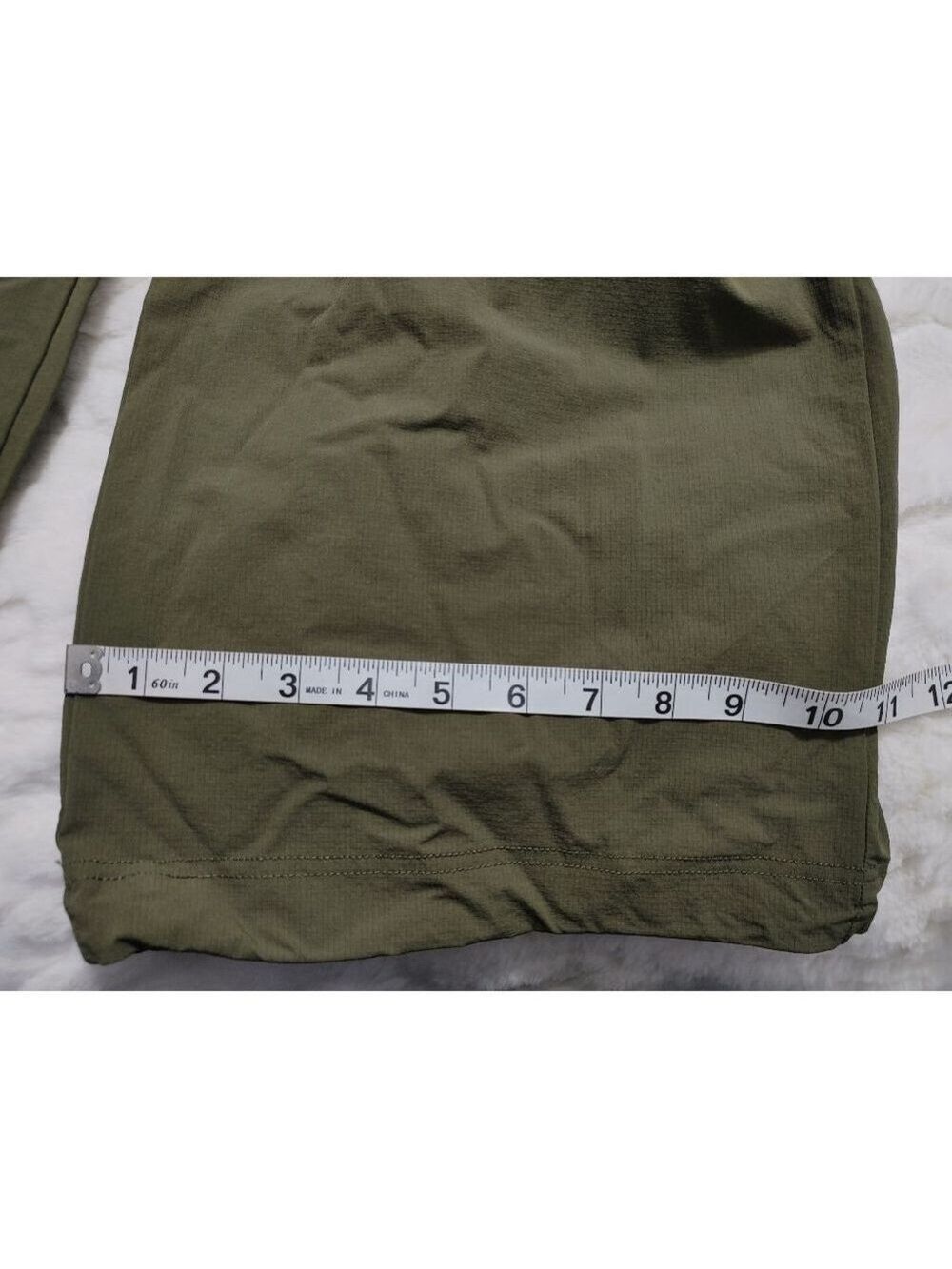 Women's Fabletics Olive Green Wide Leg Heights Cargo Pants Size L - Picture 11 of 11